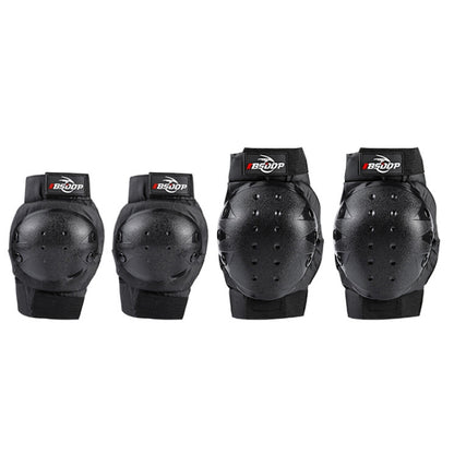 4 PCS / Set BSDDP BSD1006 Motorcycle Breathable Anti-Fall Short Knee And Elbow Pads Off-Road Rider Equipment Protective Gear - In Car by buy2fix | Online Shopping UK | buy2fix