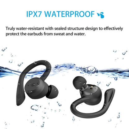 BE1032 Ear-mounted Waterproof Sports TWS Wireless Bluetooth Earphone(Black) - TWS Earphone by buy2fix | Online Shopping UK | buy2fix