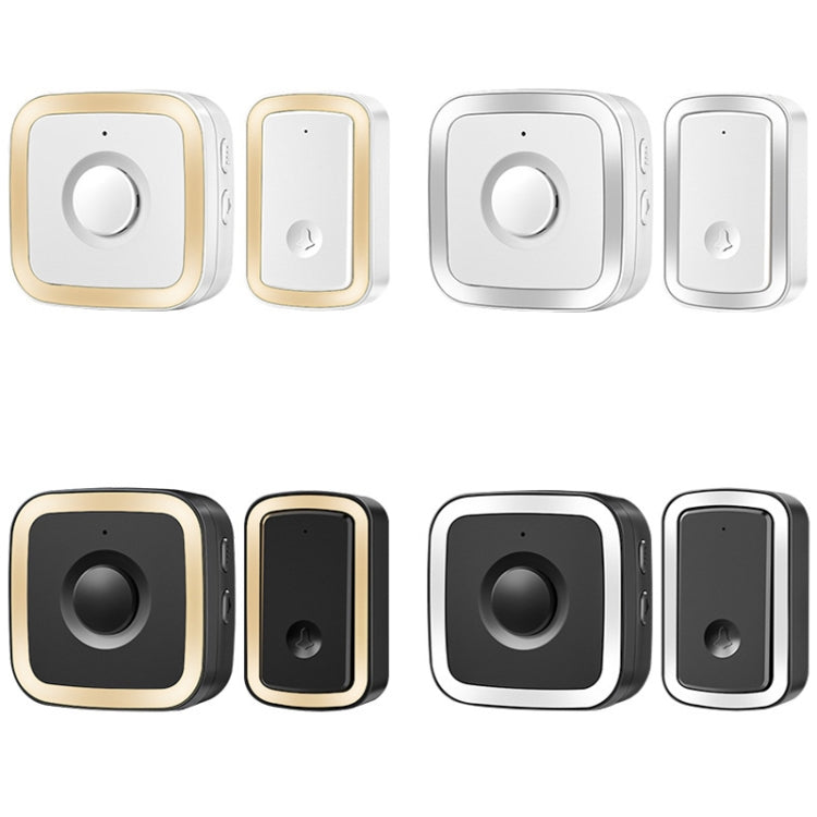 CACAZI A58 1 For 1 Smart Wireless Doorbell without Battery, Plug:EU Plug(Gold) - Security by CACAZI | Online Shopping UK | buy2fix