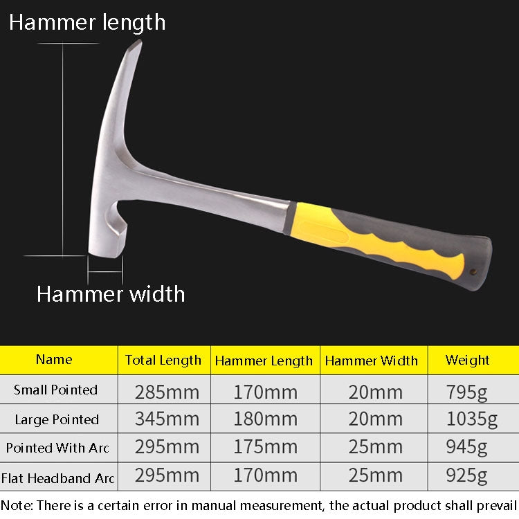 Geological Exploration Tool Multi-Function Hardware Hammer, Style: Large - Home & Garden by buy2fix | Online Shopping UK | buy2fix