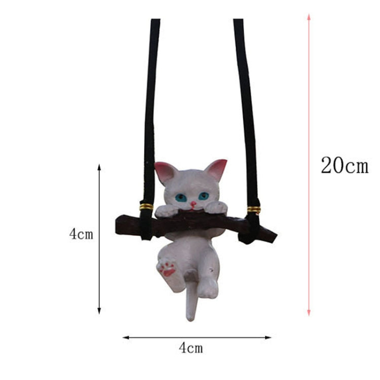 2 PCS Car Pendant Car Decoration Cat Pendant(Branches Cat) - In Car by buy2fix | Online Shopping UK | buy2fix