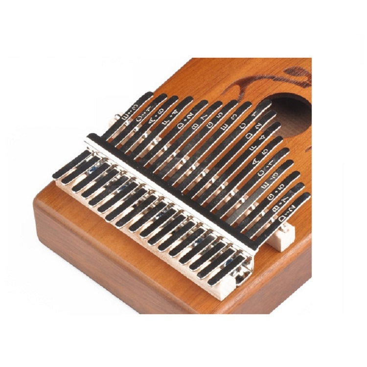 17-Tone Beginner Finger Piano Deer Head Kalimba Thumb Piano( Coffee) - Keyboard Instruments by buy2fix | Online Shopping UK | buy2fix