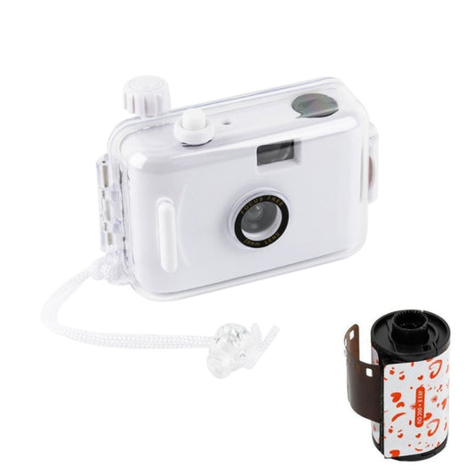Cute Retro Film Waterproof Shockproof Camera With Disposable Film(All White Shell) - Consumer Electronics by buy2fix | Online Shopping UK | buy2fix