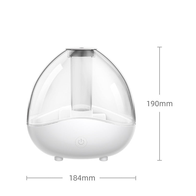 K11 1500ml Transparent Humidifier Household Mute Small Air Purifier Large-Capacity Ultrasonic Humidifier, CN Plug(White) - Home & Garden by buy2fix | Online Shopping UK | buy2fix