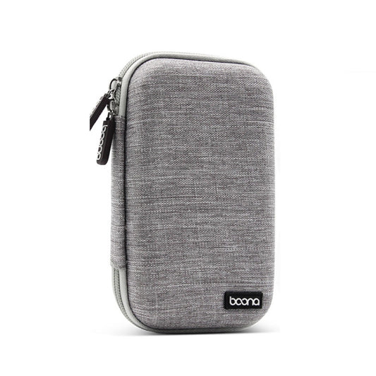 Baona BN-F010 2.5 inch Mobile Hard Disk Single Layer Storage Bag Power Bank Protection Storage Bag(Gray) - Hard Drive Bags & Cases by buy2fix | Online Shopping UK | buy2fix