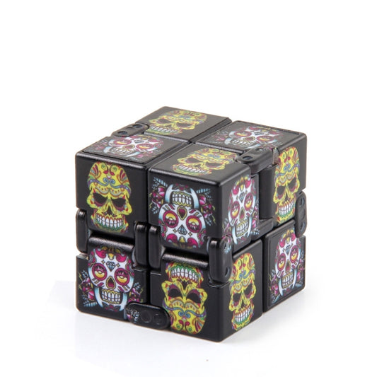 3 PCS Infinite Magic Cube Halloween & Christmas Theme Decompression Pocket Cube Second Order Cube Toy(No.335k-9 Skeleton Yellow) - Magic Cubes by buy2fix | Online Shopping UK | buy2fix