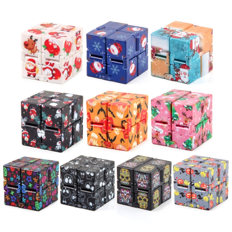 3 PCS Infinite Magic Cube Halloween & Christmas Theme Decompression Pocket Cube Second Order Cube Toy(NO.335K-3 Christmas Black) - Magic Cubes by buy2fix | Online Shopping UK | buy2fix