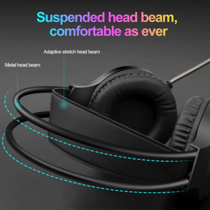 Smailwolf AK3 Headset Game Headphones Wired Luminous Desktop Computer Headset, Style: 3.5mm Double Plug - Multimedia Headset by buy2fix | Online Shopping UK | buy2fix