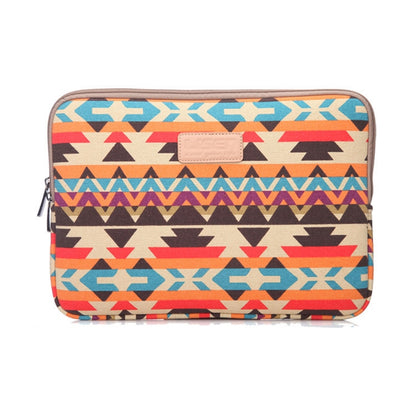 LiSEN LS-518 Lingge Pattern Laptop Computer Liner Bags, Size: 15 inch(Orange Pattern Geometry) - 15 inch by LiSEN | Online Shopping UK | buy2fix