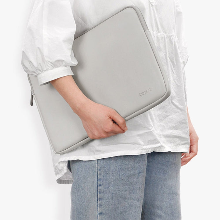 Baona BN-Q001 PU Leather Laptop Bag, Colour: Midnight Black, Size: 11/12 inch - 12.1 inch by Baona | Online Shopping UK | buy2fix