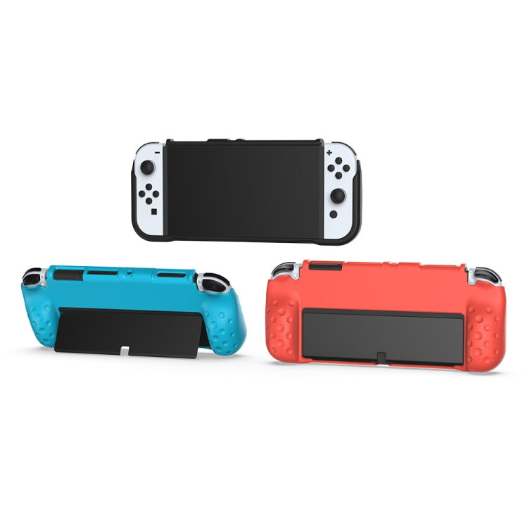 DOBE TNS-1142 Anti-Slip Anti-Fall Game Console Soft Shell Protective Cover For Nintendo Switch OLED(Red) - Cases by DOBE | Online Shopping UK | buy2fix