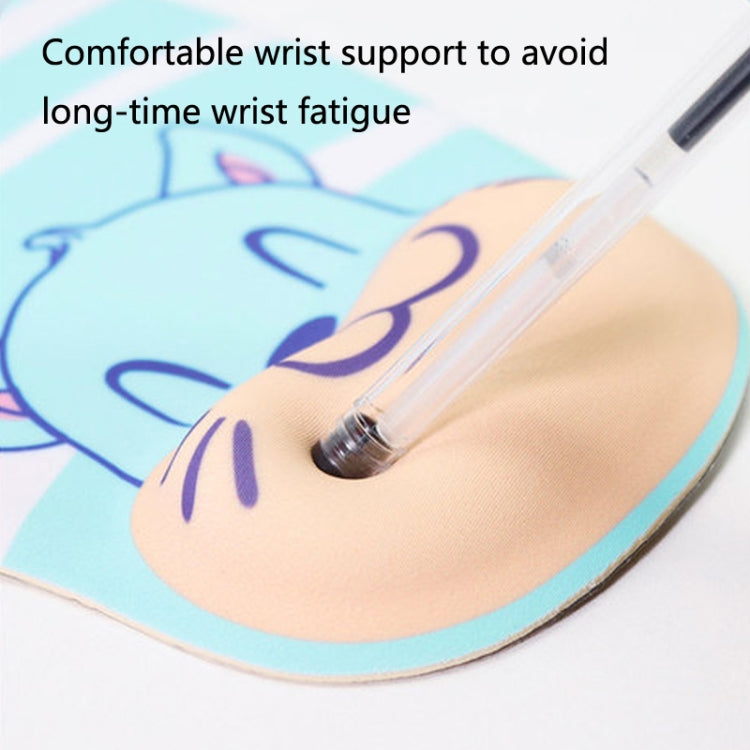 2 PCS Silicone Comfortable Padded Non-Slip Hand Rest Wristband Mouse Pad, Colour: Rabbit - Mouse Pads by buy2fix | Online Shopping UK | buy2fix