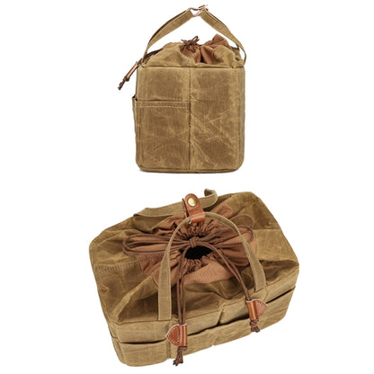 K707 Portable SLR Lens Liner Bag Camera Storage Bag(Khaki) - Camera Accessories by buy2fix | Online Shopping UK | buy2fix