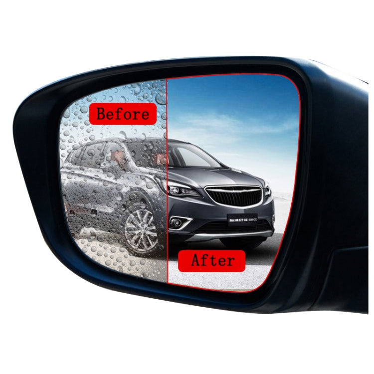 10 PCS Rainproof Anti-Fog And Anti-Reflective Film For Car Rearview Mirror Round 80mm(Transparent) - In Car by buy2fix | Online Shopping UK | buy2fix