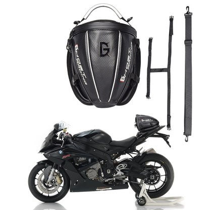 GHOST RACING GR-CWB04 Motorcycle Riding Bag Locomotive Back Bag(Black) - In Car by GHOST RACING | Online Shopping UK | buy2fix