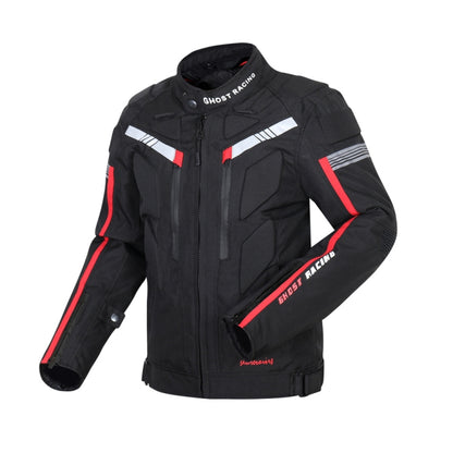 GHOST RACING GR-Y07 Motorcycle Cycling Jacket Four Seasons Locomotive Racing Anti-Fall Cloth, Size: XXXXXL(Black) - In Car by GHOST RACING | Online Shopping UK | buy2fix