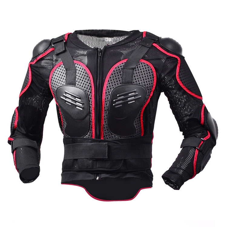 GHOST RACING F060 Motorcycle Armor Suit Riding Protective Gear Chest Protector Elbow Pad Fall Protection Suit, Size: L(Red) - In Car by GHOST RACING | Online Shopping UK | buy2fix