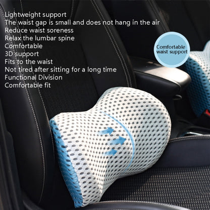 Car Supplies Lumbar Support Memory Foam Car Backrest Lumbar Cushion Seat Cushion Lumbar Pillow, Colour: Comfortable Dark Gray - In Car by buy2fix | Online Shopping UK | buy2fix