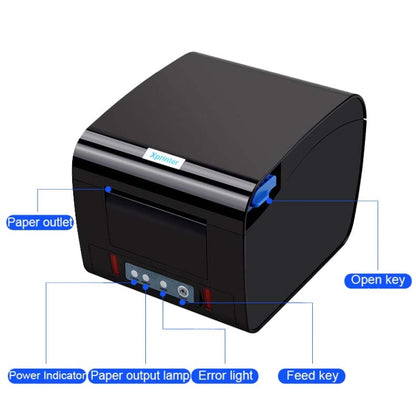 Xprinter XP-D230H 80mm Thermal Express List Printer with Sound and Light Alarm, Style:USB(US Plug) - Printer by Xprinter | Online Shopping UK | buy2fix