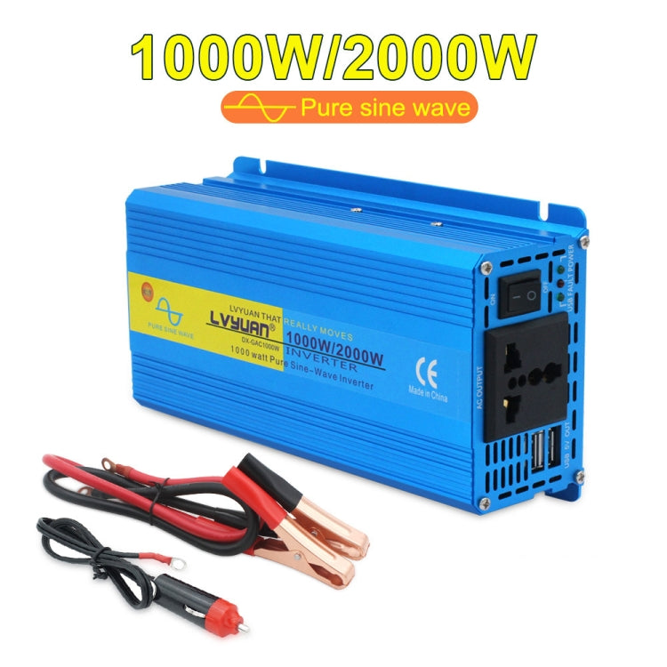 LVYUAN  2000W Car Home Pure Sine Wave Solar Inverter, Specification: 12V To 220V AU Plug - In Car by LVYUAN | Online Shopping UK | buy2fix