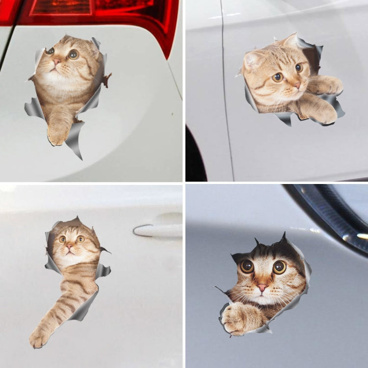 Style 2 Large 3D Stereo Cat Car Sticker Car Body Scratches And Occlusion Stickers - In Car by buy2fix | Online Shopping UK | buy2fix