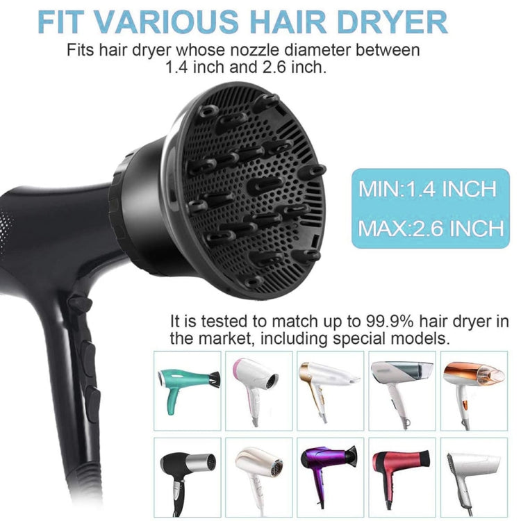 G8 Universal Hair Diffuser Adaptable For Blow Dryers with Rotatable Design Curly Hair Large Wind Hood(White) - Home & Garden by buy2fix | Online Shopping UK | buy2fix