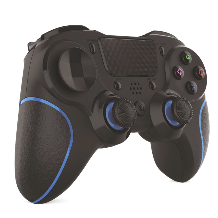 MB-P913 PC Six-Axis Somatosensory Back Key Programming Dual Vibration Bluetooth Gamepad For PS4 Pro(Blue Black) - Gamepads by buy2fix | Online Shopping UK | buy2fix