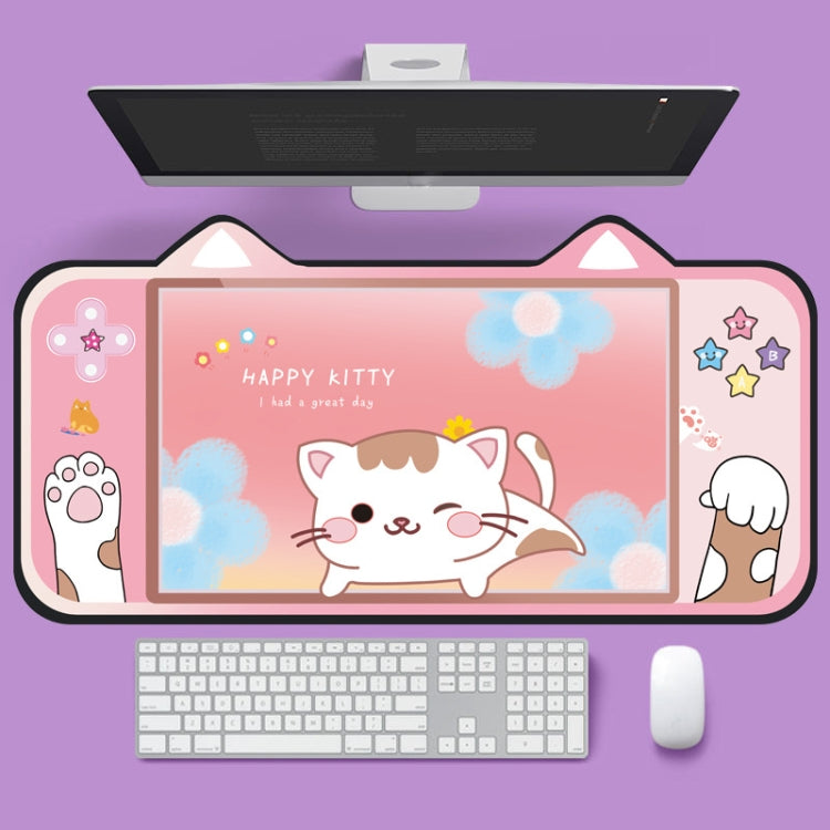 400 x 800 x 3mm Cute Cat Ear Computer Keyboard Desk Pad Mouse Pad(3) - Mouse Pads by buy2fix | Online Shopping UK | buy2fix