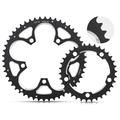 WEST BIKING 34T-50T Road Bike Racing Folding Chainwheel(Black) - Bicycle Chains & Rounds by WEST BIKING | Online Shopping UK | buy2fix