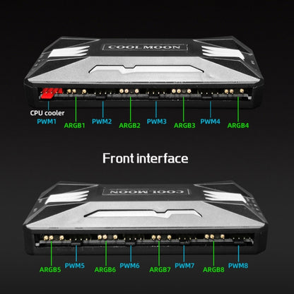 COOLMOON CM-MPAC PWM 5V ARGB Cooling Fan Remote Control For PC Case Chassis, Style: 4 in 1  (Black) - Others by COOLMOON | Online Shopping UK | buy2fix