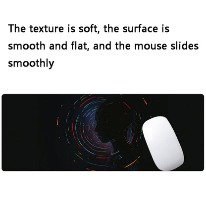 Hand-Painted Fantasy Pattern Mouse Pad, Size: 300 x 800 x 3mm Seaming(2 Silhouettes) - Mouse Pads by buy2fix | Online Shopping UK | buy2fix