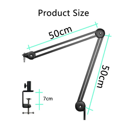 Microphone Desktop Cantilever Stent 360 Degree Rotating Bracket(GAZ-40P B) - Consumer Electronics by buy2fix | Online Shopping UK | buy2fix