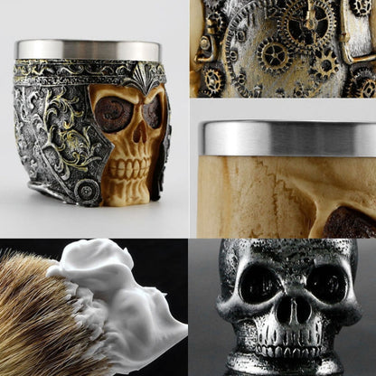 Skull Cleansing Shaving and Foaming Tools, Color Classification:  Robot Bubbling Bowl - Hair Trimmer by buy2fix | Online Shopping UK | buy2fix