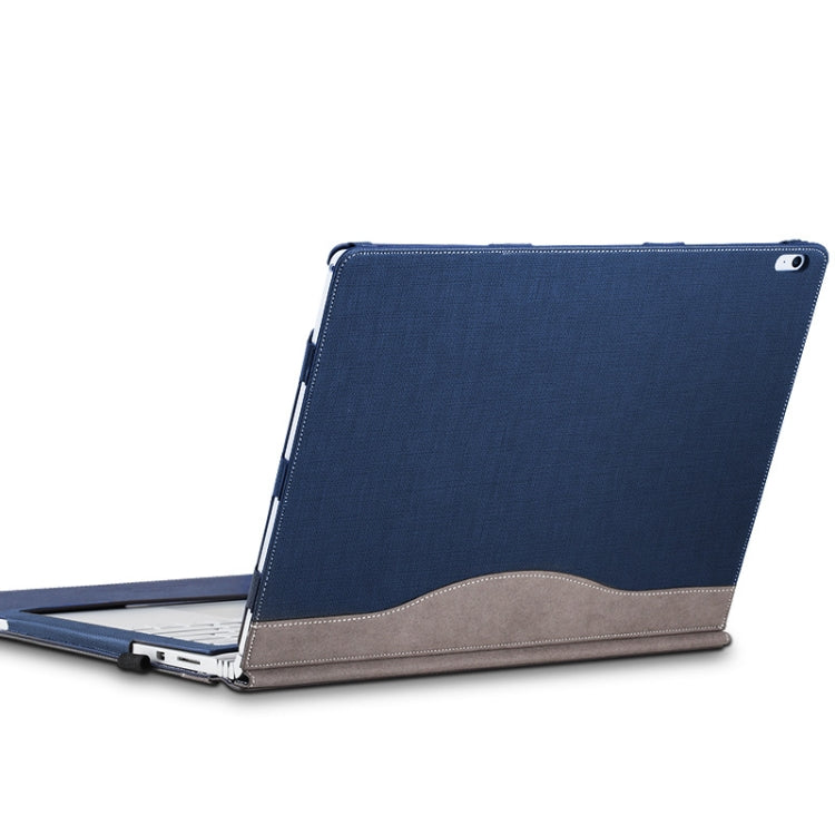 PU Leather Laptop Protective Sleeve For Microsoft Surface Book 1 13.5 inches(Deep Blue) - Other by buy2fix | Online Shopping UK | buy2fix