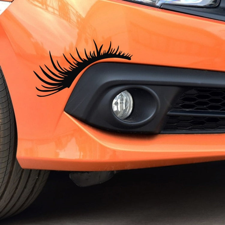 5 Pairs Car Big Lamp Eyebrow Sticker Sexy Eye Eyelash Car Sticker(Red) - In Car by buy2fix | Online Shopping UK | buy2fix