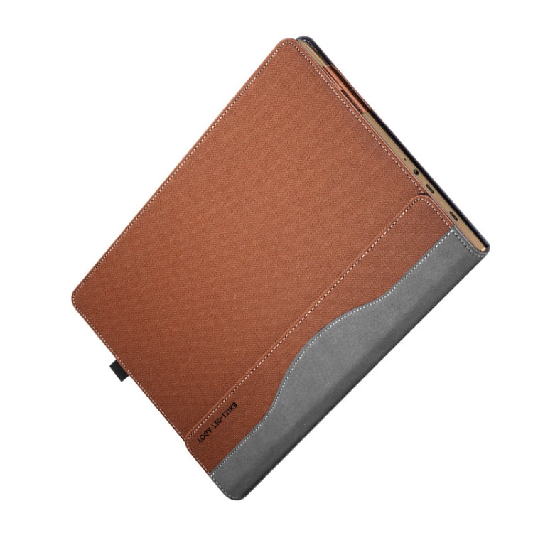 Laptop PU Leather Protective Case For Lenovo Yoga 720-13(Business Brown) - 13.3 inch by buy2fix | Online Shopping UK | buy2fix