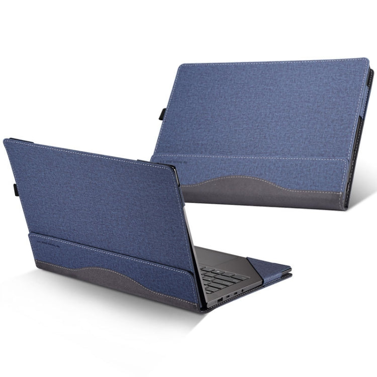 Laptop PU Leather Protective Case For Lenovo Yoga 530-14(Blue) - 14.1 inch by buy2fix | Online Shopping UK | buy2fix