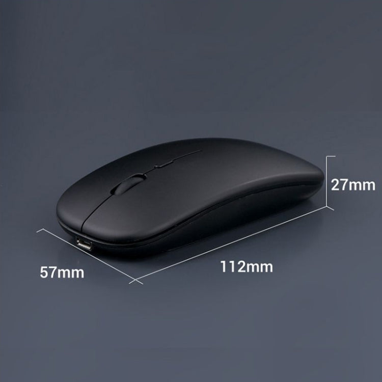 C7002 2400DPI 4 Keys Colorful Luminous Wireless Mouse, Color: Dual-modes Rose Gold - Wireless Mice by buy2fix | Online Shopping UK | buy2fix