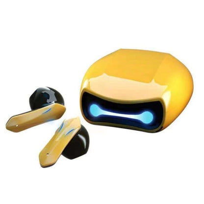 TWS Bluetooth 5.2 In-Ear Gaming Earphone With Breathing Light(Yellow) - TWS Earphone by buy2fix | Online Shopping UK | buy2fix