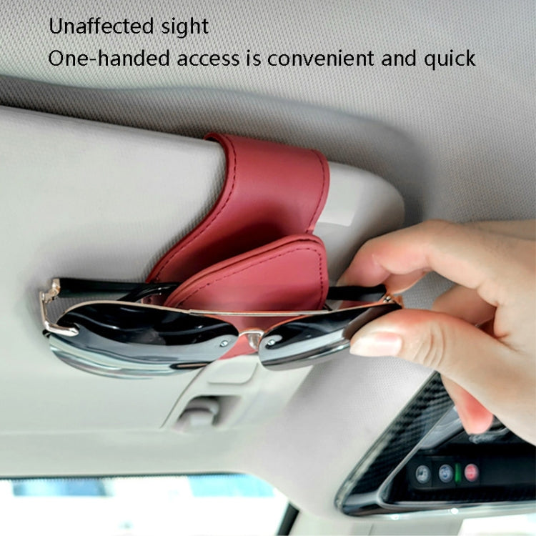 2 PCS Car Sun Visor Glasses Clip Ticket Storage Clip(Grey) - In Car by buy2fix | Online Shopping UK | buy2fix