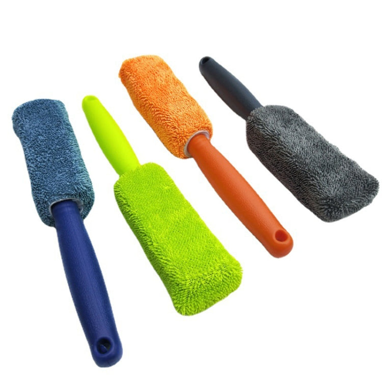 4 PCS  Fiber Long Shank Tire Brush(Green) - In Car by buy2fix | Online Shopping UK | buy2fix