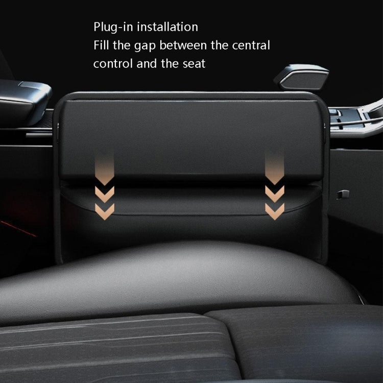 Central Control Storage Box In The Car Gap(Black) - In Car by buy2fix | Online Shopping UK | buy2fix