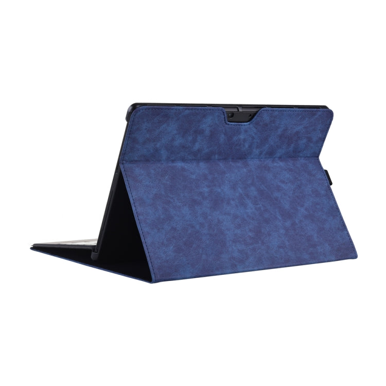 13 inch Leather Tablet Protective Case For Microsoft Surface Pro X, Color: Dark Blue - 13.3 inch by buy2fix | Online Shopping UK | buy2fix