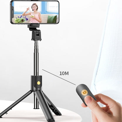 Mobile Phone Bluetooth Selfie Stick Live Bracket, Specification: K10S (With Fill Light White) - Consumer Electronics by buy2fix | Online Shopping UK | buy2fix