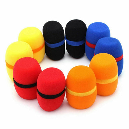 10 PCS Handheld Dust Proof Soft Sponge Microphone Cover(Random Color Delivery) - Consumer Electronics by buy2fix | Online Shopping UK | buy2fix