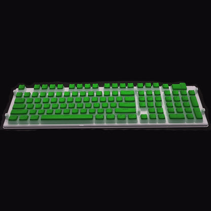 Pudding Double-layer Two-color 108-key Mechanical Translucent Keycap(Cheese Green) - Silicone / Sticker by buy2fix | Online Shopping UK | buy2fix