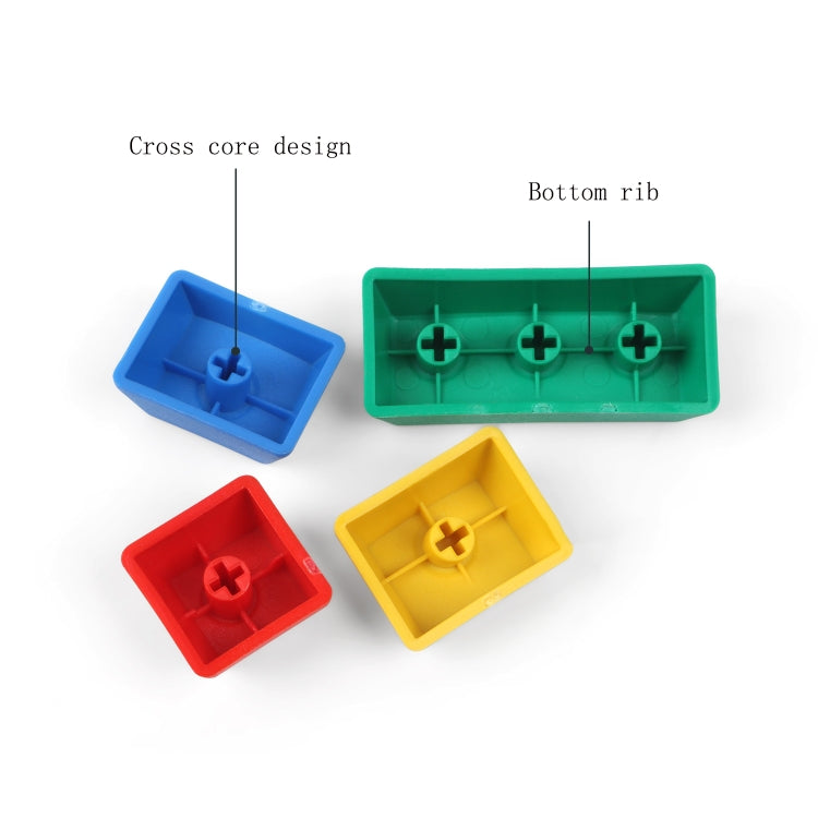 RGBY Mechanical Keyboard PBT Keycaps(Front Letter) - Silicone / Sticker by buy2fix | Online Shopping UK | buy2fix