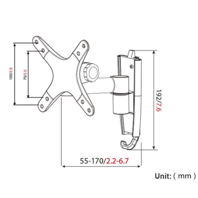 Gibbon Mounts L03  Aluminum Alloy Quick Release Computer Monitor Wall Mount Bracket (Silver Gray) - Computer & Networking by buy2fix | Online Shopping UK | buy2fix