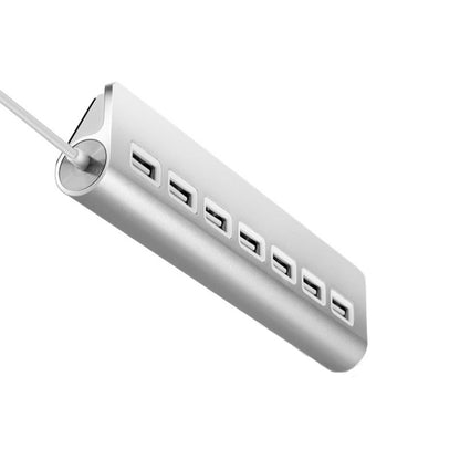 THL059 USB2.0 7 In 1 Aluminum Alloy HUB(7 Ports) - USB 2.0 HUB by buy2fix | Online Shopping UK | buy2fix