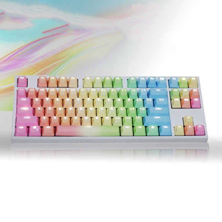 104 Keys Light-transmitting Dip-dyed Keycaps(Blue Enchantress) - Other by buy2fix | Online Shopping UK | buy2fix